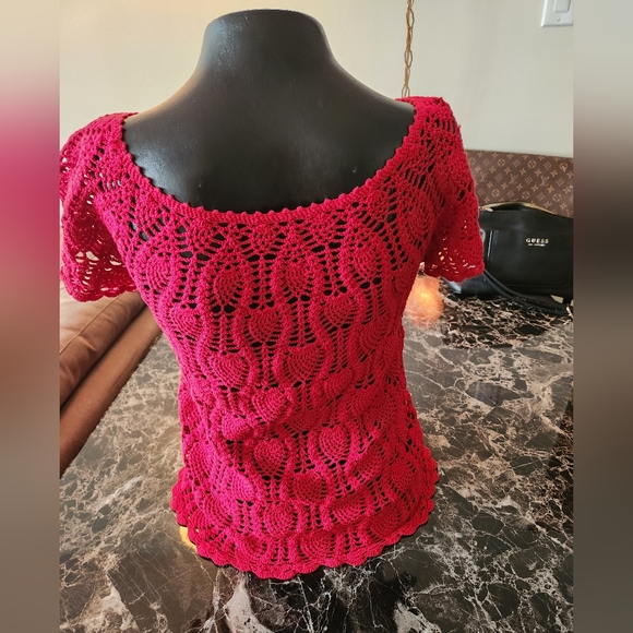 Handmade Crochet Top - Picture 2 of 3